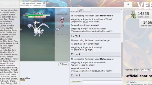 Legendary Pokemon Metronome Tournament - Top 32 - Reshiram Vs Regirock смотреть онлайн