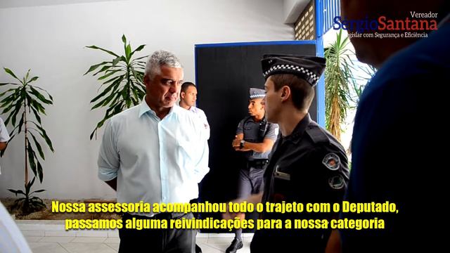 Visita do Deputado Major Olimpio - Vereador Sergio Santana смотреть онлайн