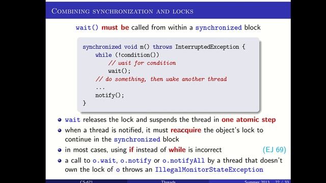 Java Threads: Synchronization смотреть онлайн