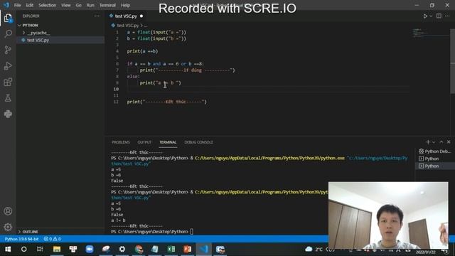(Cùng nhau học PYTHON) if elif else - Bằng Nguyễn Hữu смотреть онлайн