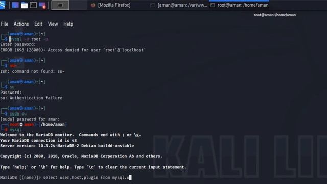 mysql ERROR 1698 (28000): Access denied for user 'root'@'localhost' смотреть онлайн