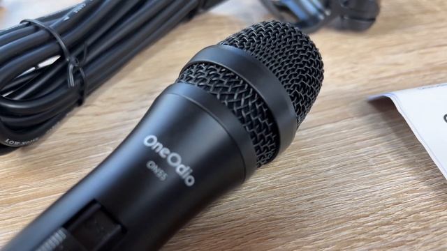OneOdio ON55 Wired Vocal Microphone with 16.4ft XLR Cable & Mic Clips ON/Off Unboxing & instruction смотреть онлайн