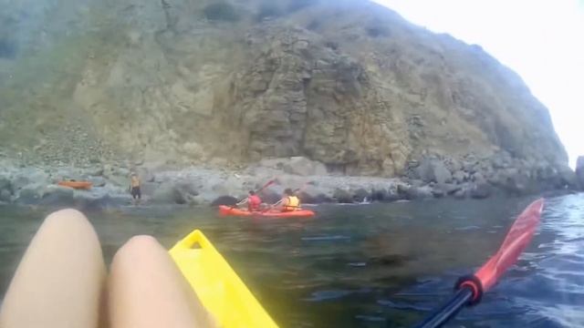 Медведь гора(Аю-Даг). На каяках с ночевкой. Гурзуф. смотреть онлайн