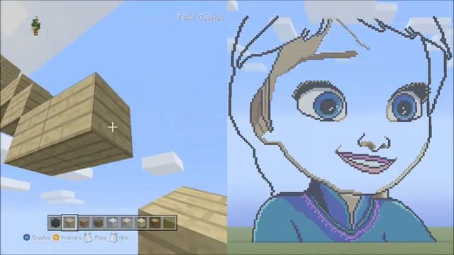 Minecraft Pixel Art Timelapse - Small Elsa Frozen смотреть онлайн