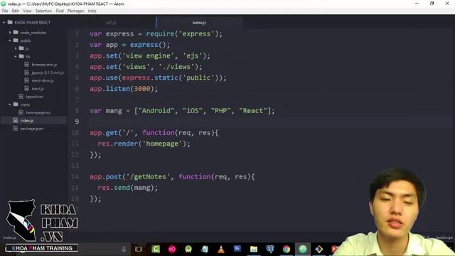 Lập trình React.js Bài 23: ReactJS & AJAX - Quản lý ghi chú 4 смотреть онлайн