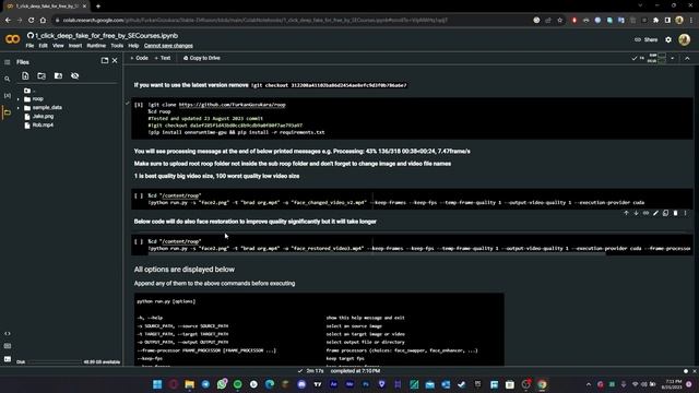 5 Minute DeepFake No GPU with only 1 target image, ROOP Google Colab (Android and PC) смотреть онлайн