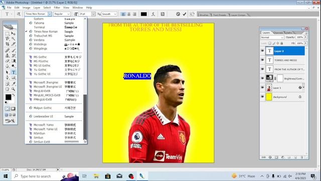 Creating cr7 magazine in photoshop cs2 || SHIVAM PS || смотреть онлайн