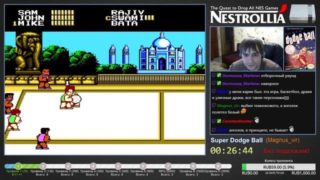 Super Dodge Ball NES Longplay смотреть онлайн