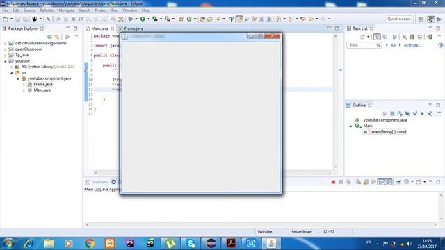 Java swing components :JFrame смотреть онлайн