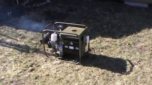 Самодельный глушитель на Бензогенератор АБ-1-0/230 1988 года выпуска