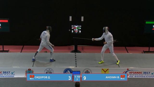Финал. Вадим Анохин - Денис Сидоров. Шпага мужчины / личные соревнования. смотреть онлайн