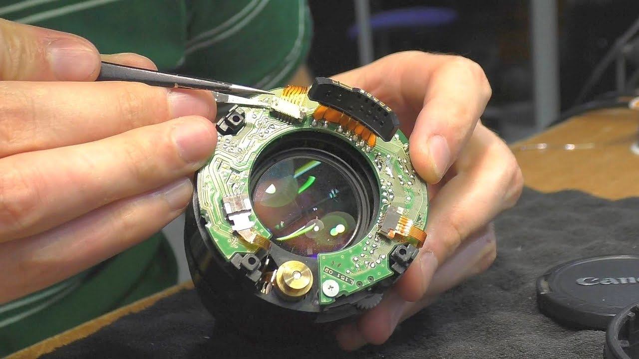 Чистка от песка и пыли объектива Canon 50mm f/1.4 смотреть онлайн