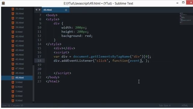 Javascript Tutorial 49: addEventListener смотреть онлайн