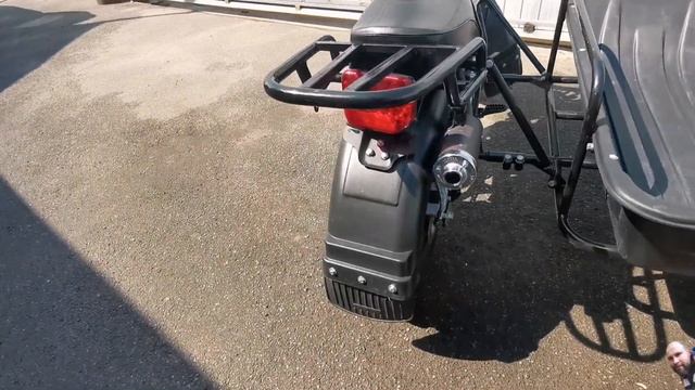 Мотовездеход СКАУТ (SCOUT 3) с коляской. Двигатель 150cm3 с задней передачей. смотреть онлайн