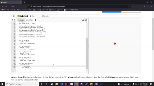 Trinket Python Turtle Drawing App Tutorial смотреть онлайн