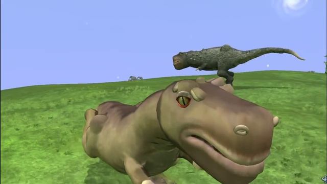 Tyrannosaurus Rex vs Vastatosaurus Rex | SPORE смотреть онлайн