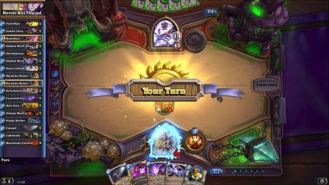 How to beat Heroic Kel'Thuzad incl. Decklist | Hearthstone | Curse of Naxxramas смотреть онлайн