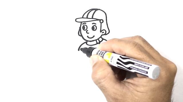 How to Draw a Fireman Easy and Simple смотреть онлайн