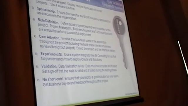 Oracle BI Tech Day (6 of 10): 7 Key Tactics For Corporate BI Success смотреть онлайн