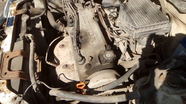 Работа двигателя D15B и выхлопной системы на Honda Partner 2002 смотреть онлайн