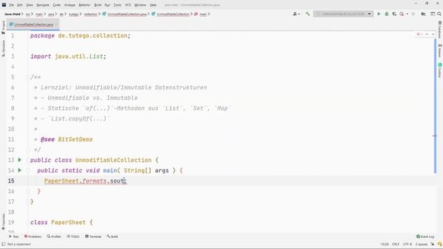 Unmodifiable/Immutable Datenstrukturen in der Java Collection API смотреть онлайн