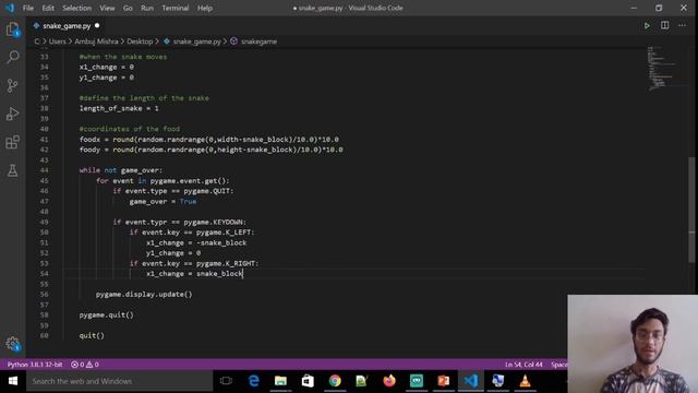 Creating snake game with python | Python Game Programming смотреть онлайн
