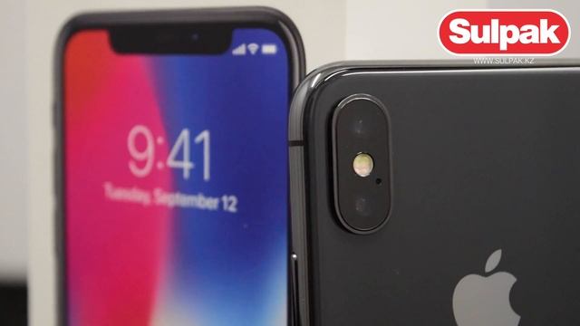 Смартфон Apple iPhone X 256GB Space Grey распаковка (www.sulpak.kz) смотреть онлайн
