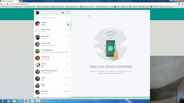 Como controlar con Whatsapp Web en dispositivos android tablet, smartphone y PC смотреть онлайн