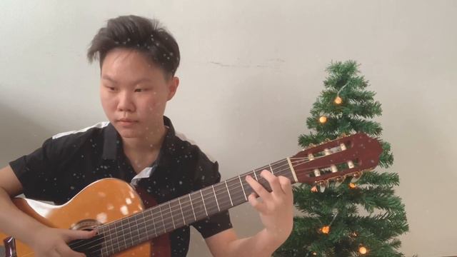 Merry Christmas - Ed Sheeran & Elton John - Fingerstyle Guitar Cover - Tabs смотреть онлайн