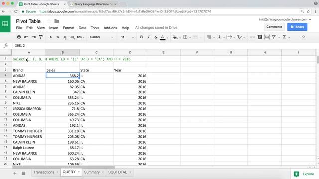 Google Sheets QUERY Function Tutorial - SELECT, WHERE, LIKE, AND, OR, LIMIT statements - Part 1 смотреть онлайн