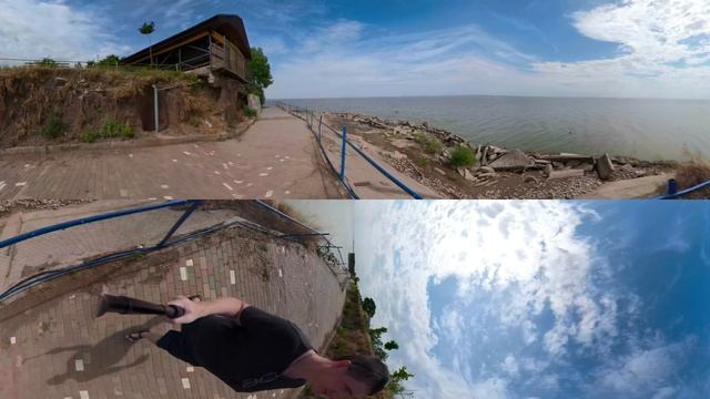 Краснодарское водохранилище (море) - набережная в хуторе Ленина смотреть онлайн