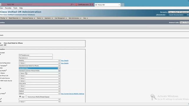 Tech Admin - Cisco CUCM 9 1 Creating an iphone Jabber device video tutorial (please subscribe) смотреть онлайн
