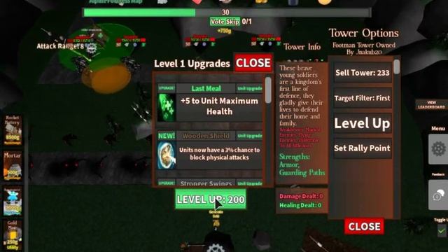 Roblox Tower Defenders - Hard Mode Solo (Full Gameplay) смотреть онлайн