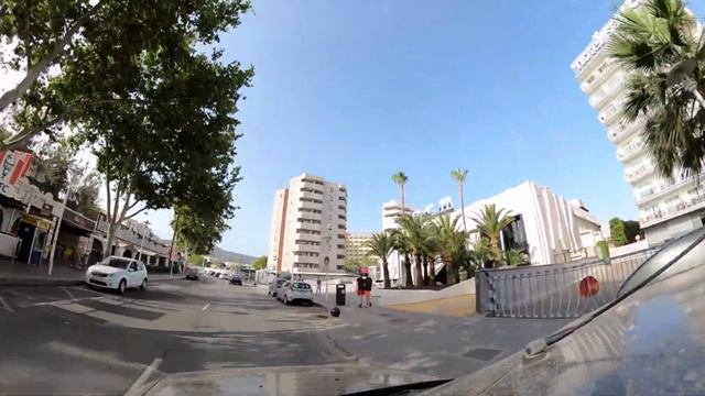 Magaluf drive from Pirates to Mimosa Park Hotel смотреть онлайн