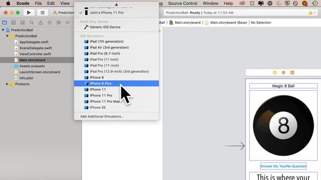 Prediction Ball - Step-by-Step Guide to Build a "Magic 8 Ball"-style iOS App for Absolute Beginners смотреть онлайн