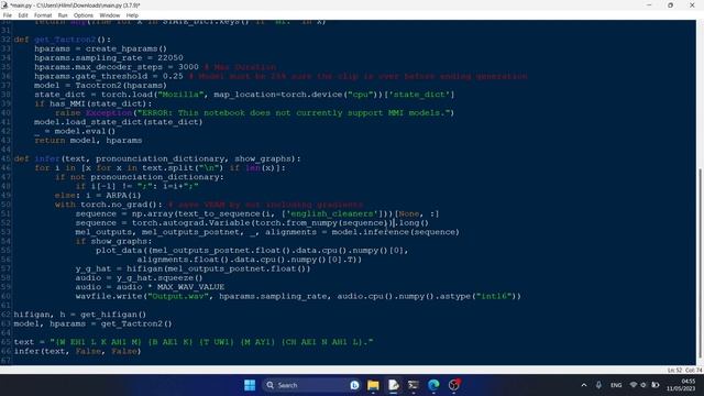 Python Tacotron Inferring Locally on CPU 2023 смотреть онлайн