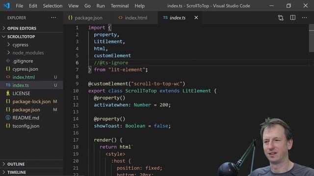 Custom Element upgrade NPM packages demo смотреть онлайн