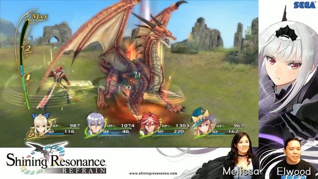 Shining Resonance Refrain Debut English Gameplay