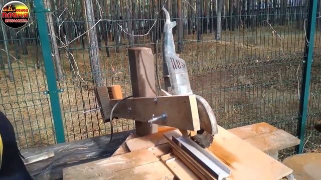 Самодельный станок для резки кирпичей болгаркой, от подписчика канала Пламя Михаила Волкова смотреть онлайн