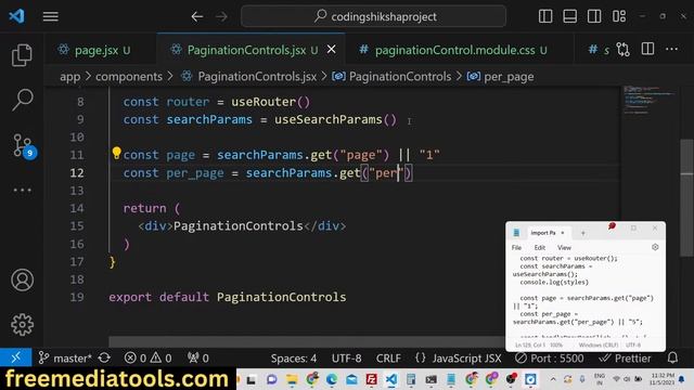 Next.js 14 Pagination Project to Paginate the Data and Display it inside Browser Using JSX смотреть онлайн
