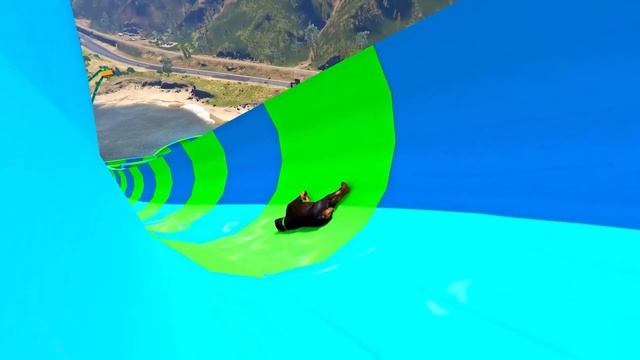 SHINCHAN AND FRANKLIN TRIED THE AMAZING MELA WATER SLIDE CHALLENGE GTA 5 смотреть онлайн