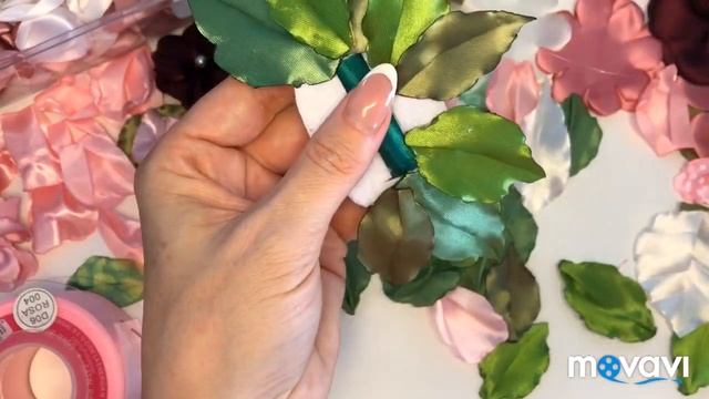 Ободок с цветами из лент?. Headband with ribbon flowers ?. смотреть онлайн