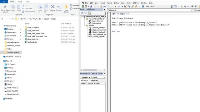 Create Folder and Delete Folder by VBA Macro | Advanced Excel VBA Tutorial in Hindi смотреть онлайн