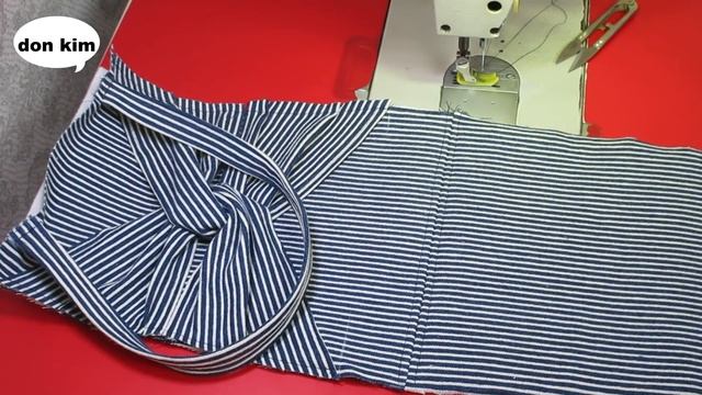 DIY안입는 셔츠로 "행복"을 만들어요!/스트라이프 걸고리 토트백/make a ""happy bag"/stripe hook tote bag смотреть онлайн