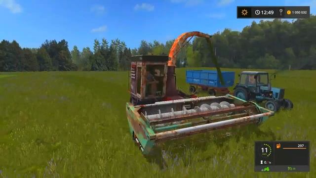 Farming Simulator 2017. Кормоуборочный комбайн Гомсельмаш КСК-100. смотреть онлайн