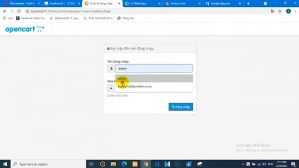 Reset OpenCart 3.0 Admin Password using PHPMyAdmin