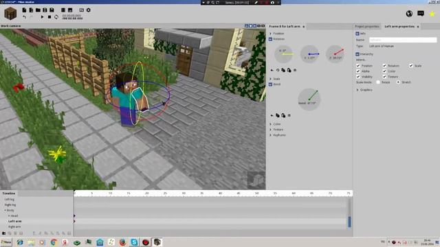 Делаю красивую картинку в стиле Minecraft! смотреть онлайн
