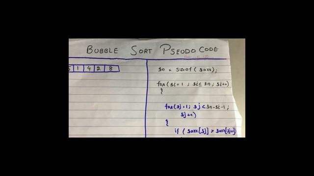 Bubble Sort Algorithm | Analysis | Time Complexity | Pseudo Code смотреть онлайн