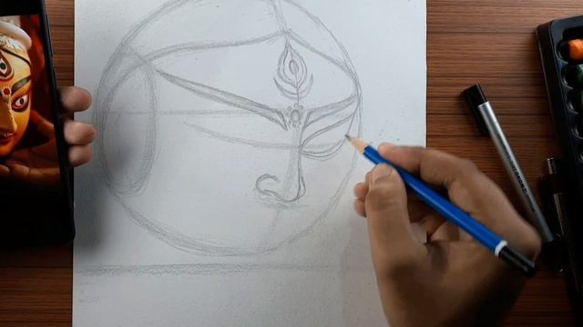 How to draw Durga Maa , Step by step | Loomis Method смотреть онлайн