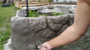 Клумба часть 2  Нарезка камня.